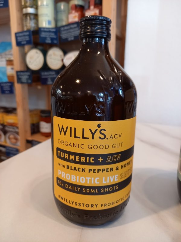 Willy's Organic ACV Turmeric & Black Pepper with Honey Dosing Bottle