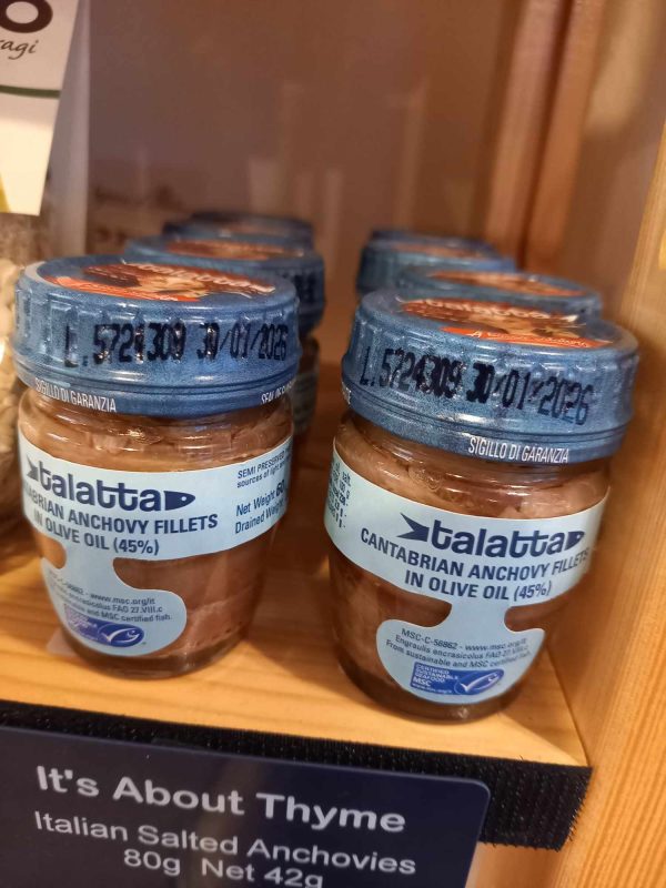 Salted Anchovies in Oil