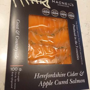 Apple and Cider Cured Salmon