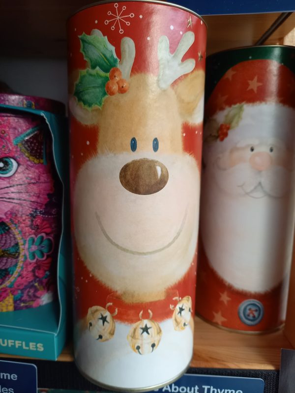 Reindeer Biscuit Tin